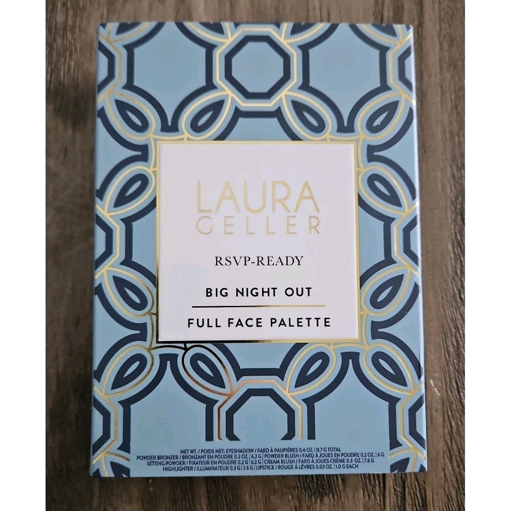 Laura Geller RSVP-Ready Big Night Out Full Face Palette Eyeshadow Blush Lip NEW